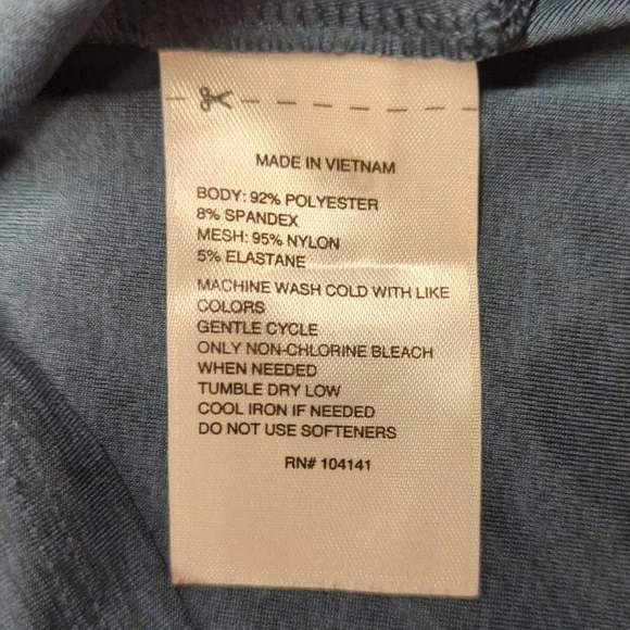 Women's Reebok Tank Top XL Blue Gray Sleeveless - Picture 5 of 5